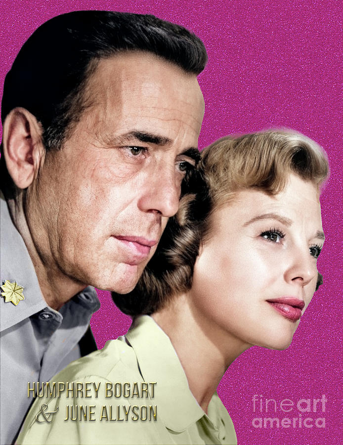 Humphrey Bogart and June Allyson Photograph by Carlos Diaz
