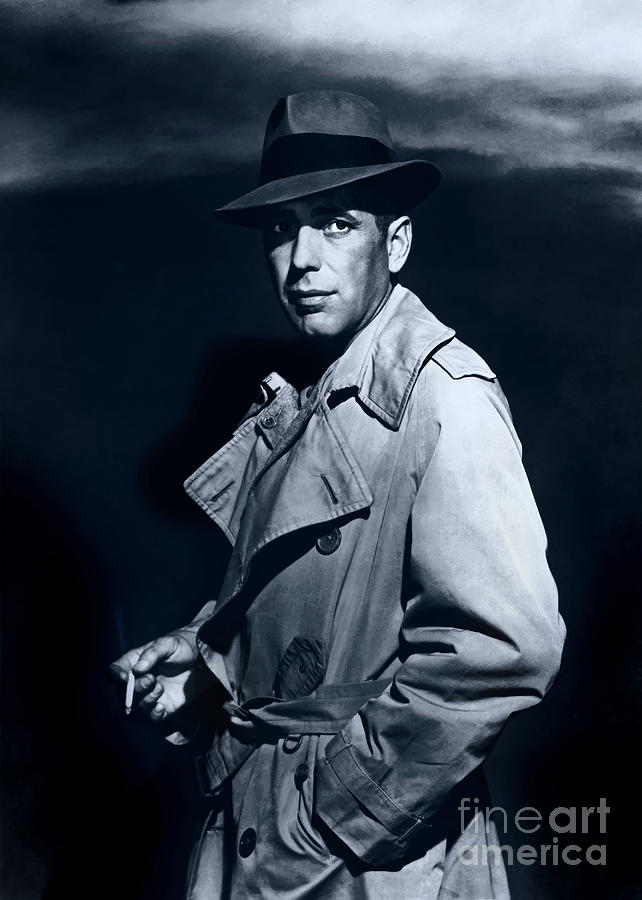 Hollywood Mixed Media - Humphrey Bogart - Casablanca 1942 by KulturArts Studio