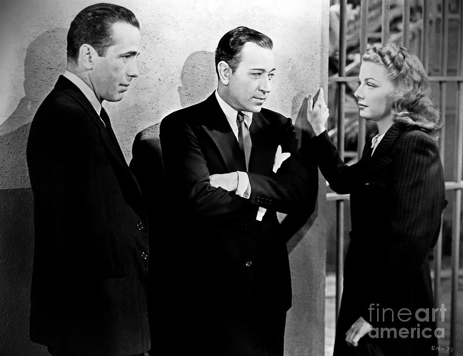 Humphrey Bogart - George Raft - Ann Sheridan - They Drive By Night - 1940 Photograph by Sad Hill - Bizarre Los Angeles Archive