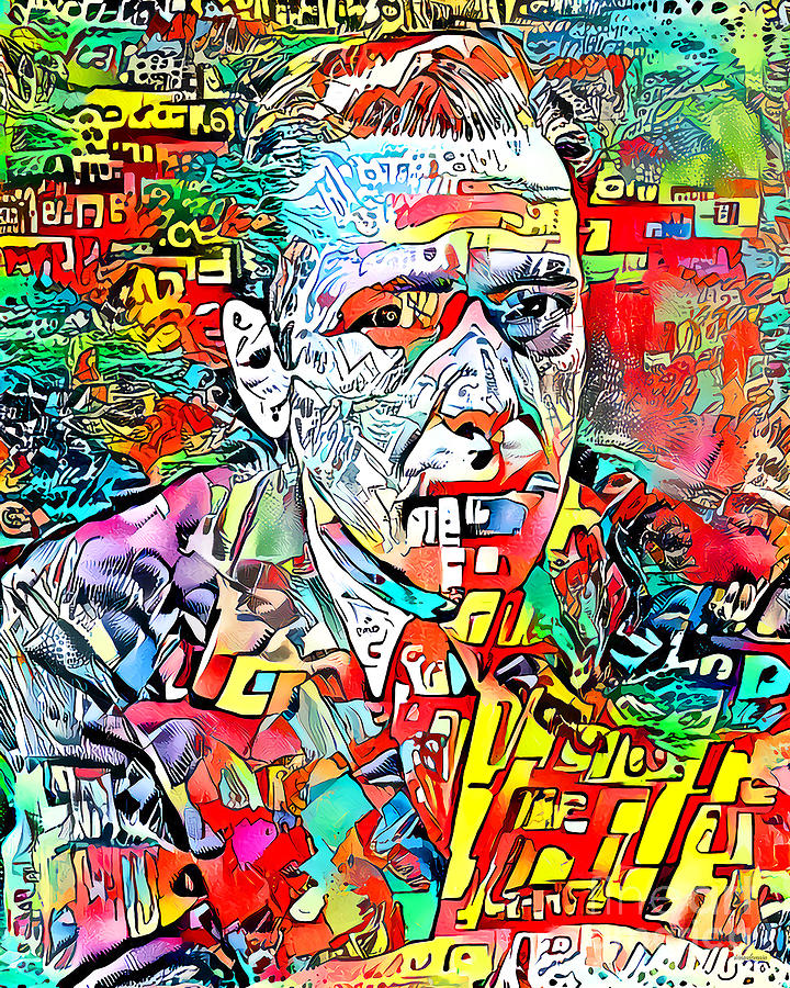 Humphrey Bogart in Contemporary Vintage Comic Book Style 20201123 Photograph by Wingsdomain Art and Photography