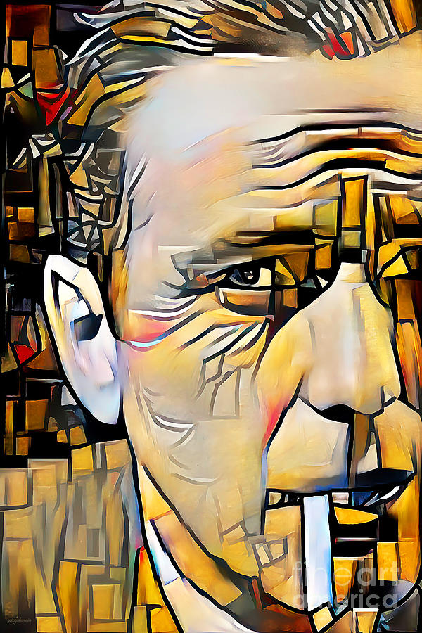 Pulp Fiction Photograph - Humphrey Bogart In Vibrant Contemporary Cubism Colors 20200726 by Wingsdomain Art and Photography