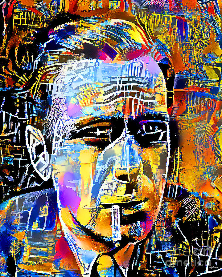 Humphrey Bogart In Vibrant Contemporary Urban Graffiti 20210724 Photograph by Wingsdomain Art and Photography