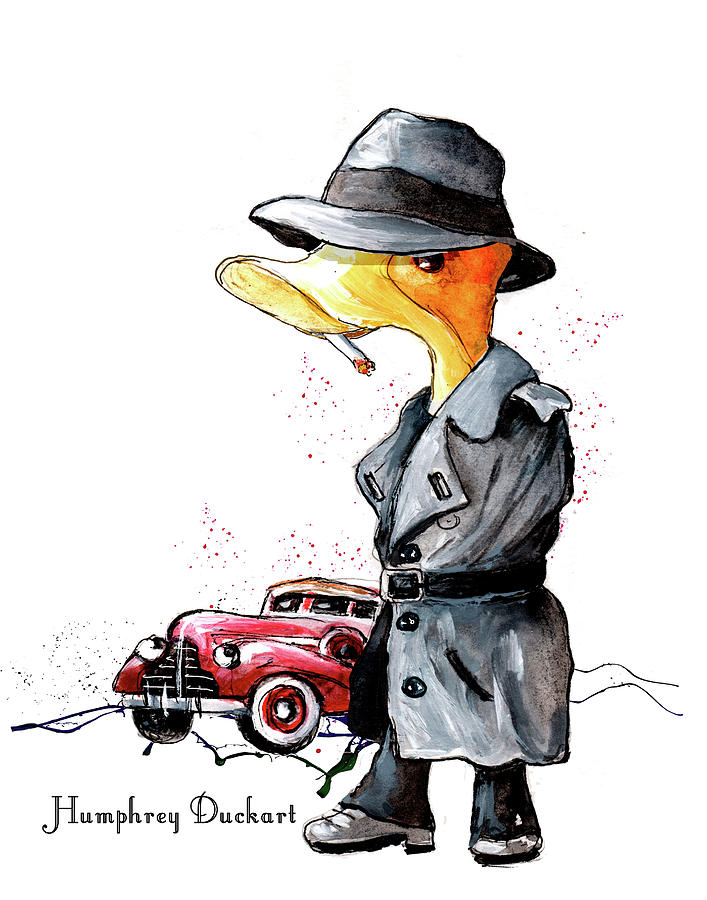 Humphrey Duckart Painting by Miki De Goodaboom