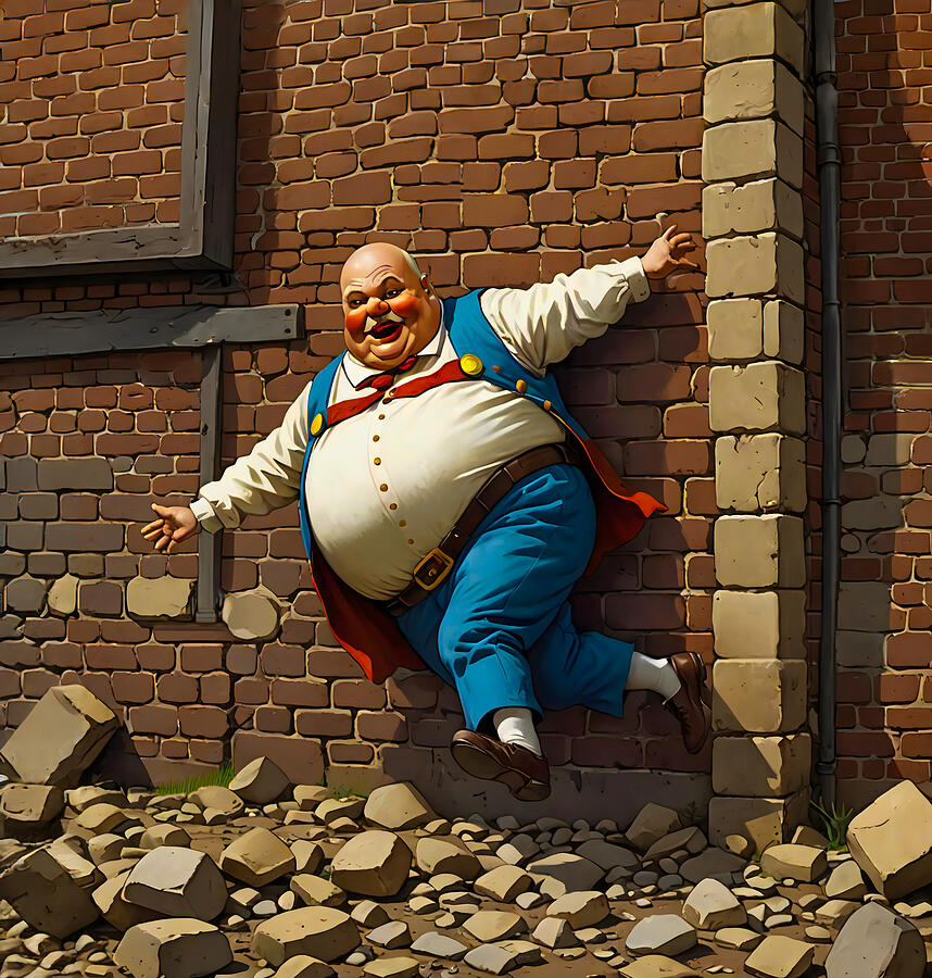 Humpty-dumpty Fell Off a Wall Digital Art by Steve Taylor - Fine Art ...