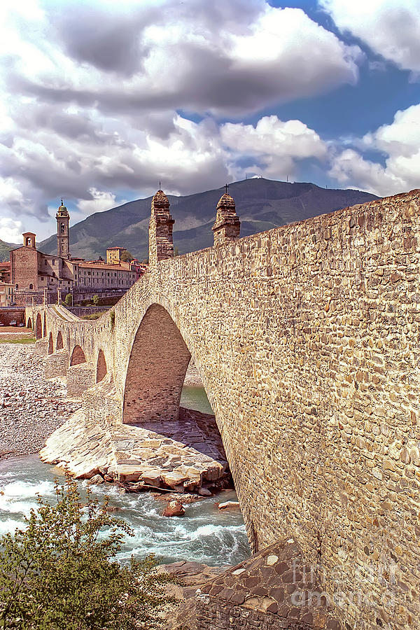 Hunchback Bridge - Bobbio - Italy Photograph by Paolo Signorini