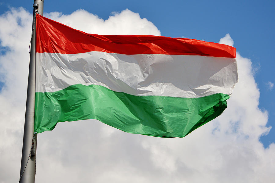 Hungarian Flag blowing in wind Photograph by SilvanBachmann