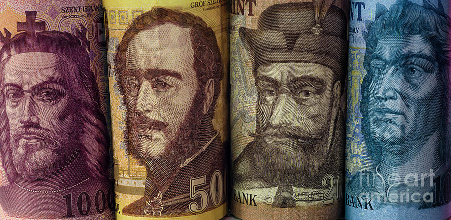 Hungarian Forint Bank Notes Macro Close Up Photograph by Pablo Avanzini