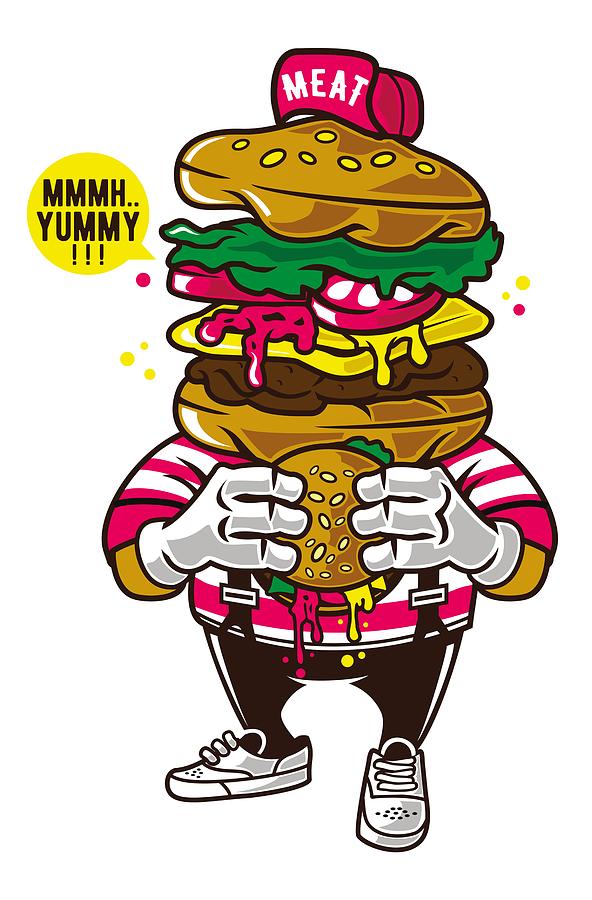 Hungry Burger Digital Art by Long Shot