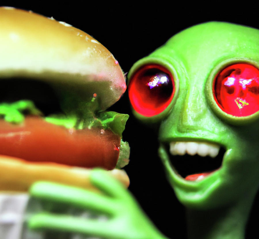 Hungry for Fun Digital Art by Corey Habbas with AI