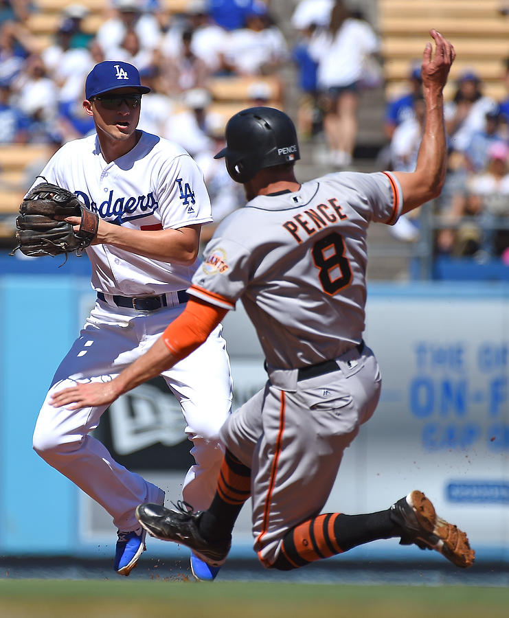 Hunter Pence and Corey Seager Photograph by Jayne Kamin-Oncea
