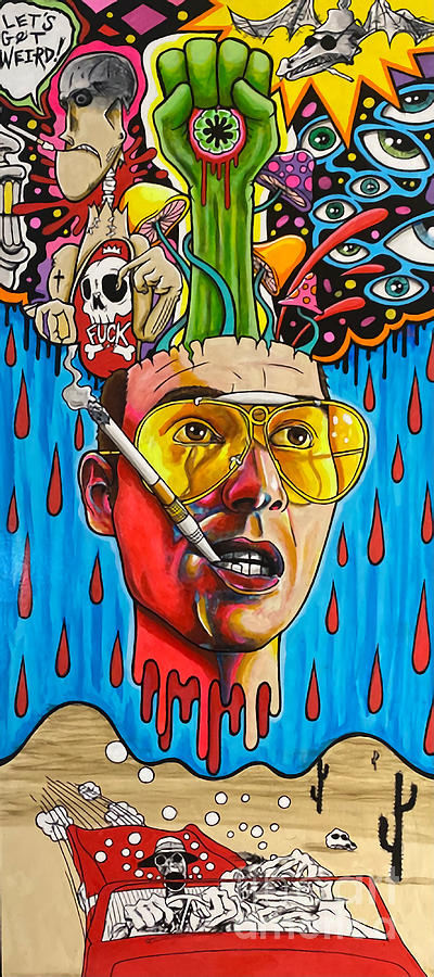 Hunter Thompson Gonzo Revolutionaries Digital Art by Alinas Watson ...