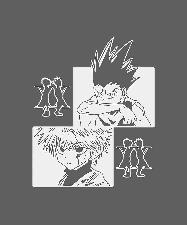 Anime Painting Of Gon And Killua From Hunter x Hunter