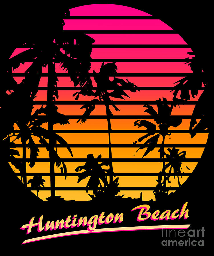 Huntington Beach Digital Art by Megan Miller Fine Art America