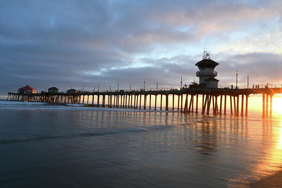 Huntington Beach Pier at Sunset 1 Photograph by Dung Ma - Fine Art America