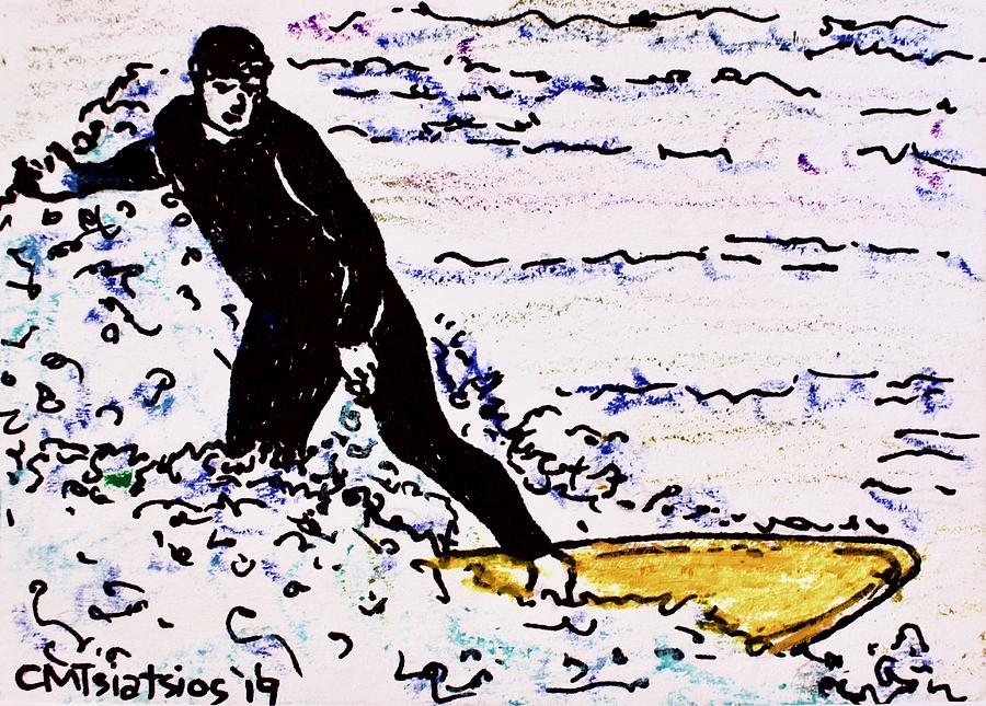 Huntington Beach Surfer 11 Pastel