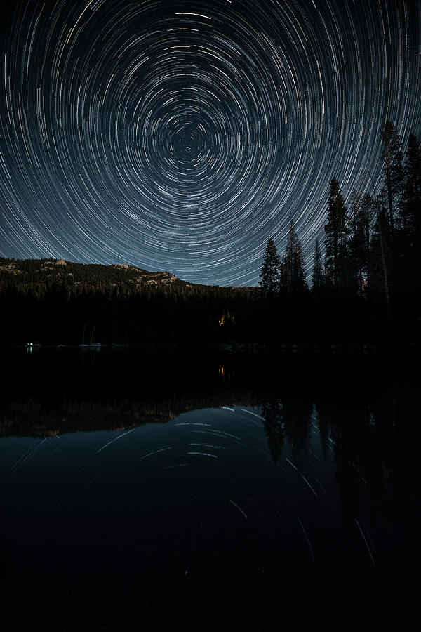 Huntington Lake star trails Photograph by David Kleeman