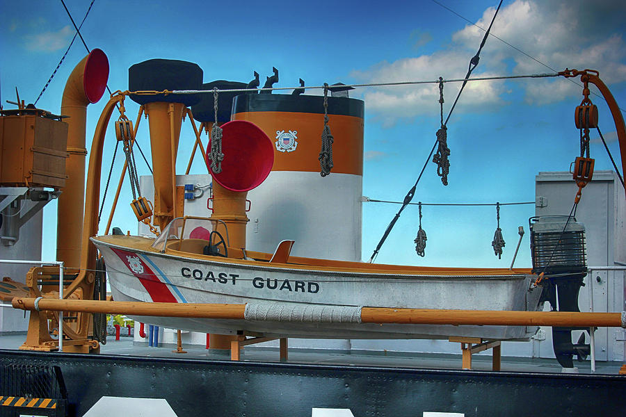 Life Boat Photograph - Huron Coast Guard Cutter 062722 by Mary Bedy