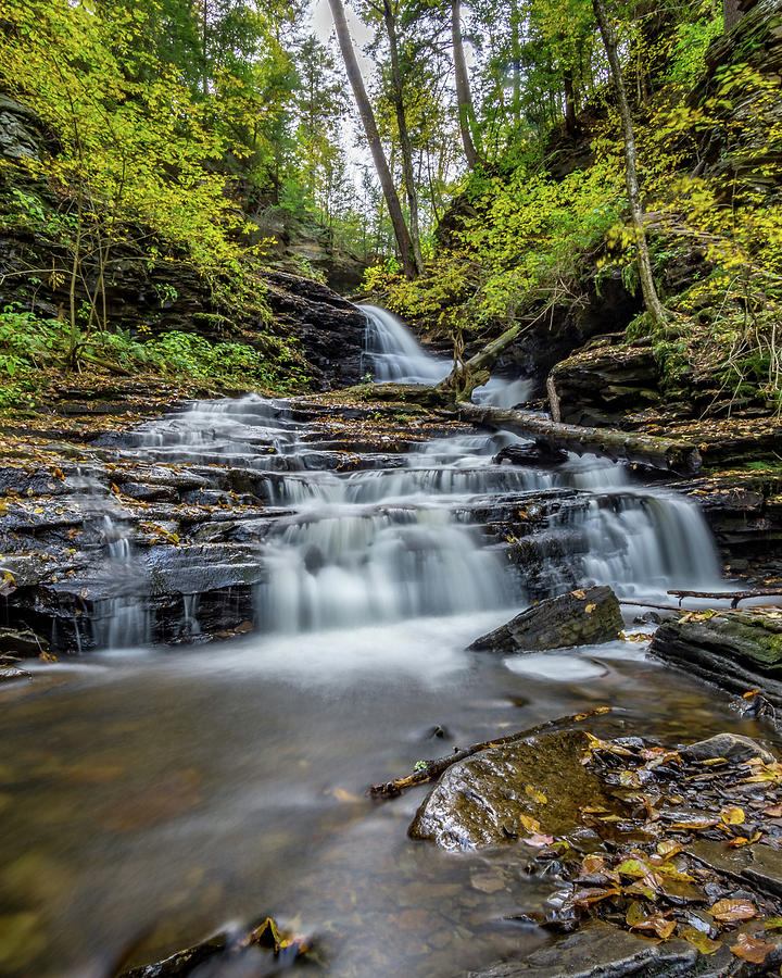 Huron Falls Photograph by Randy Mower - Pixels