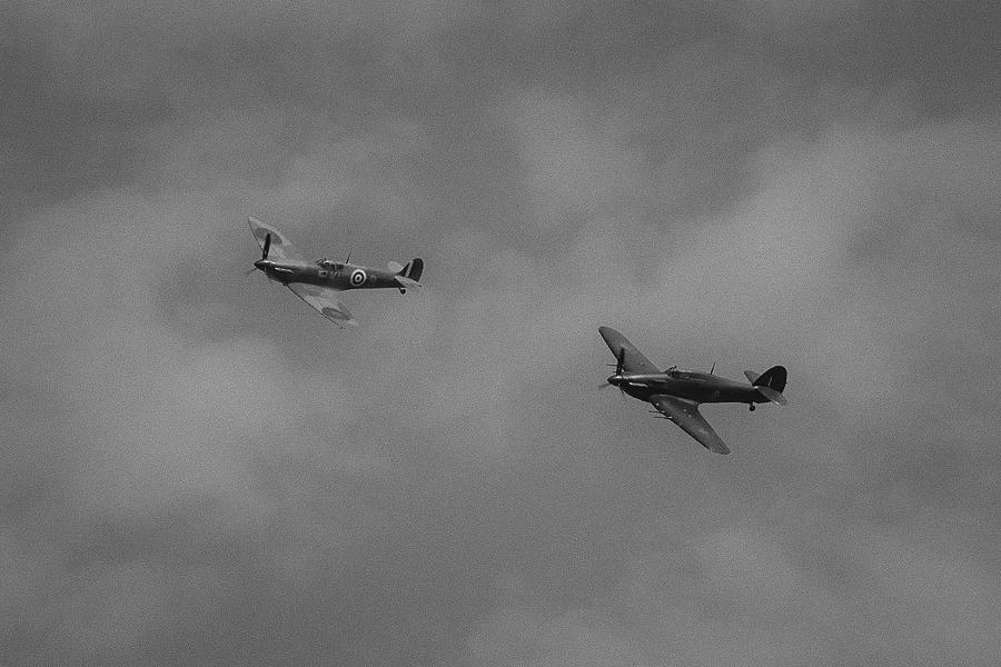 Hurricane And Spitfire Flight Photograph