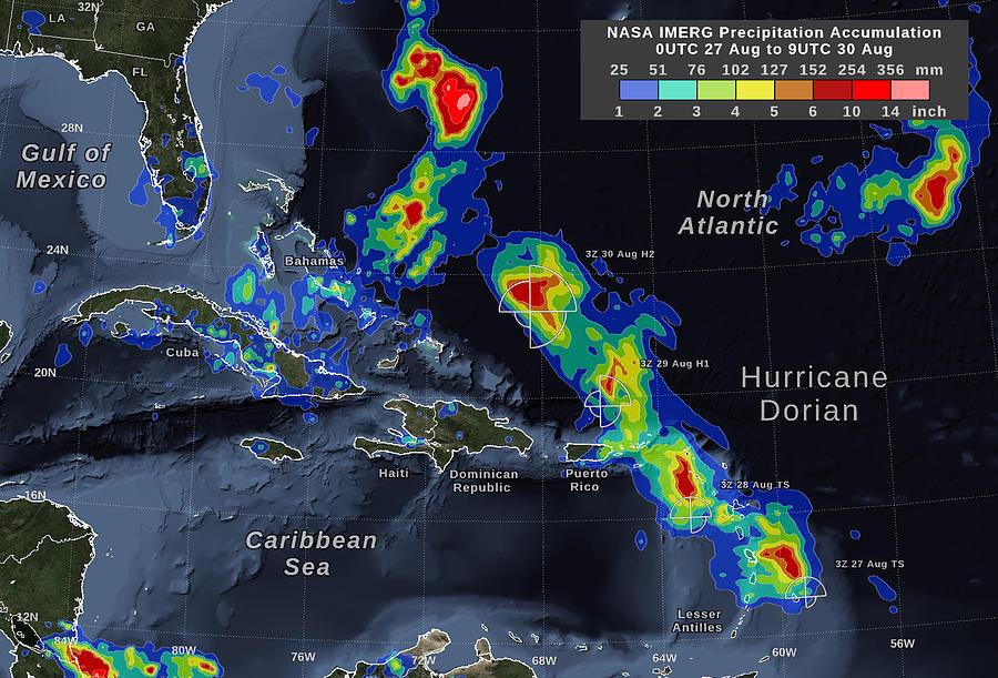 Hurricane Dorian 2019 by NASA Digital Art by Celestial Images - Fine ...