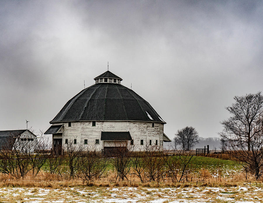 Landscape Photograph - Hursey Round Barn by Scott Smith Landscape Photograph - Hursey Round Barn by Scott Smith