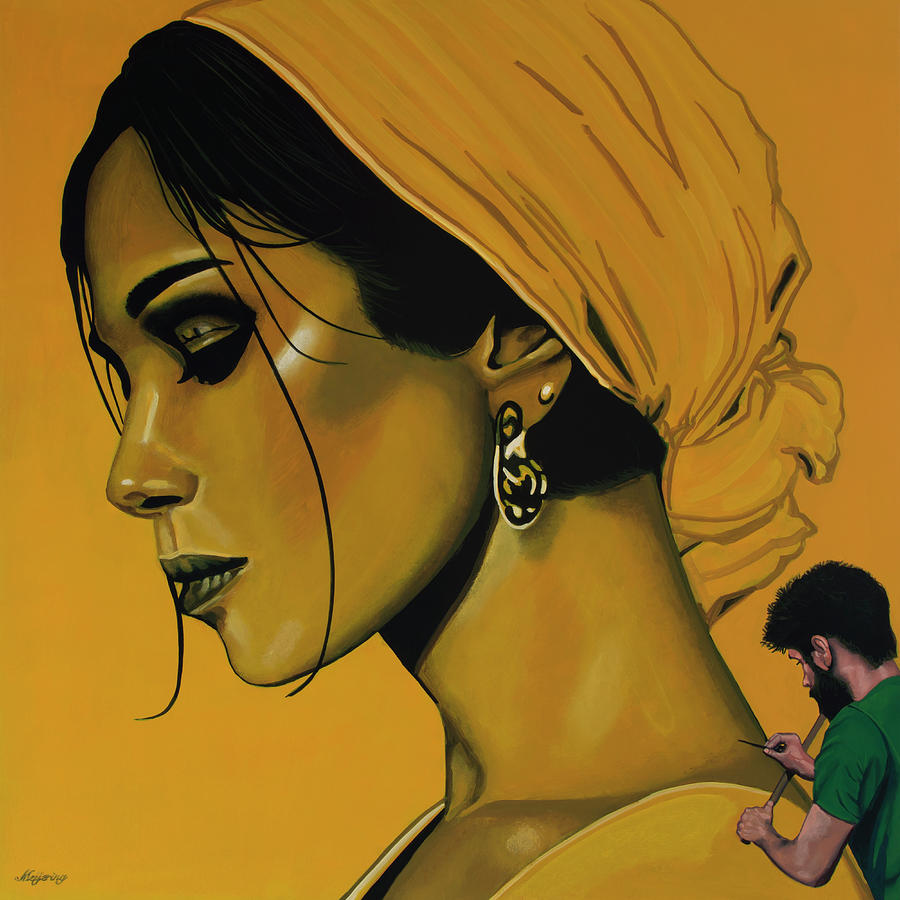 Husam Waleed At Work Painting Painting by Paul Meijering