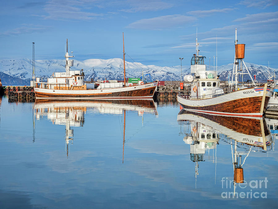 Husavik Harbour, Iceland Photograph by Colin and Linda McKie