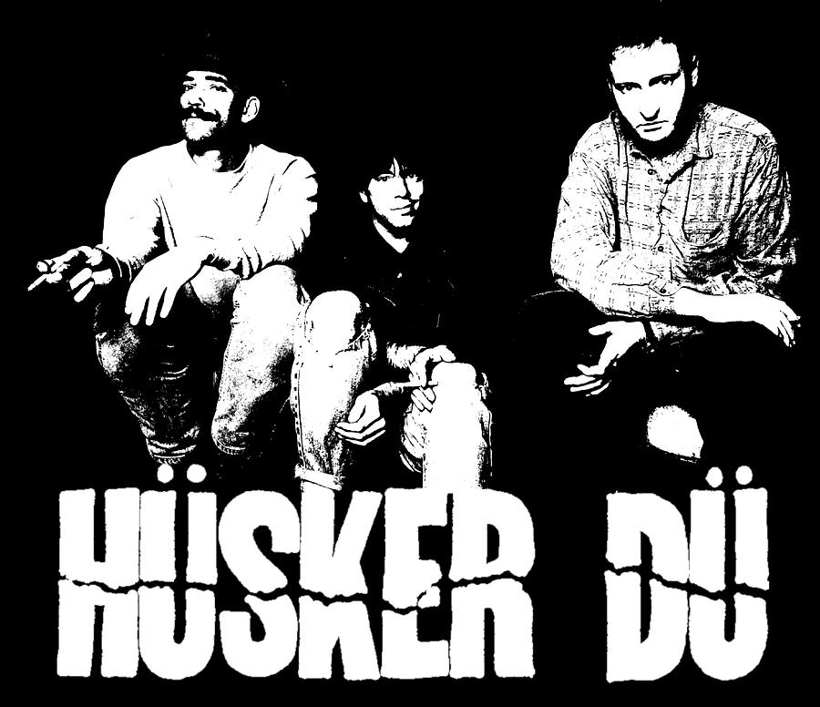 Husker Du The White Stencil Poster Painting by Emily Paul | Pixels