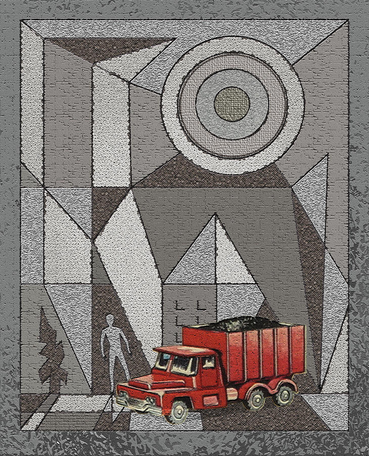 Husky Trucks / Guy Warrior Coal Truck Digital Art by David Squibb