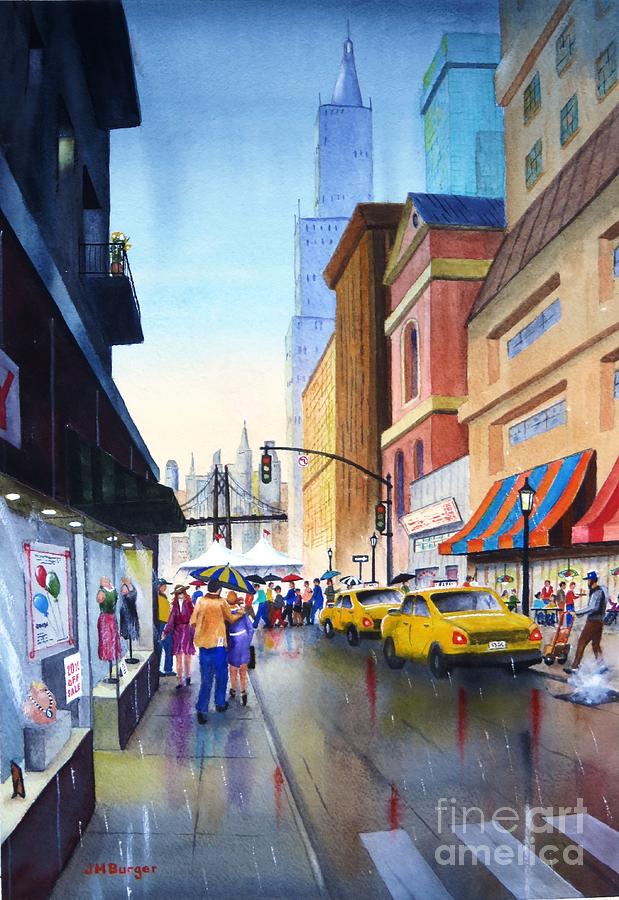Hustle and Bustle Painting by Joseph Burger