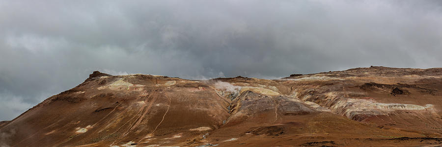 Hverir geothermal Panorama Photograph by John Haldane