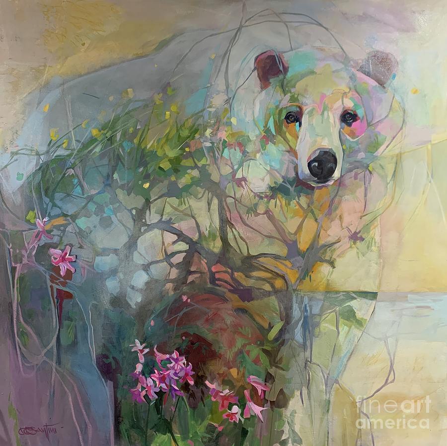 Hyacinth Painting by Kimberly Santini