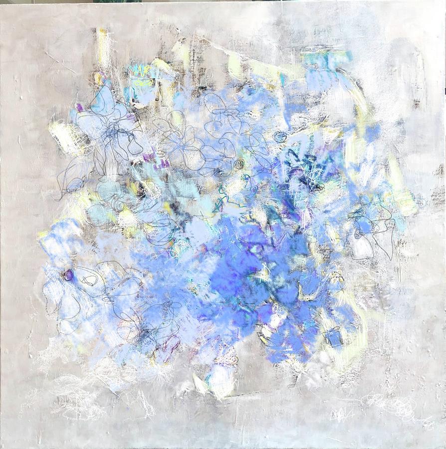 Hyacinth Painting by Leslie Schweitzer-Miller