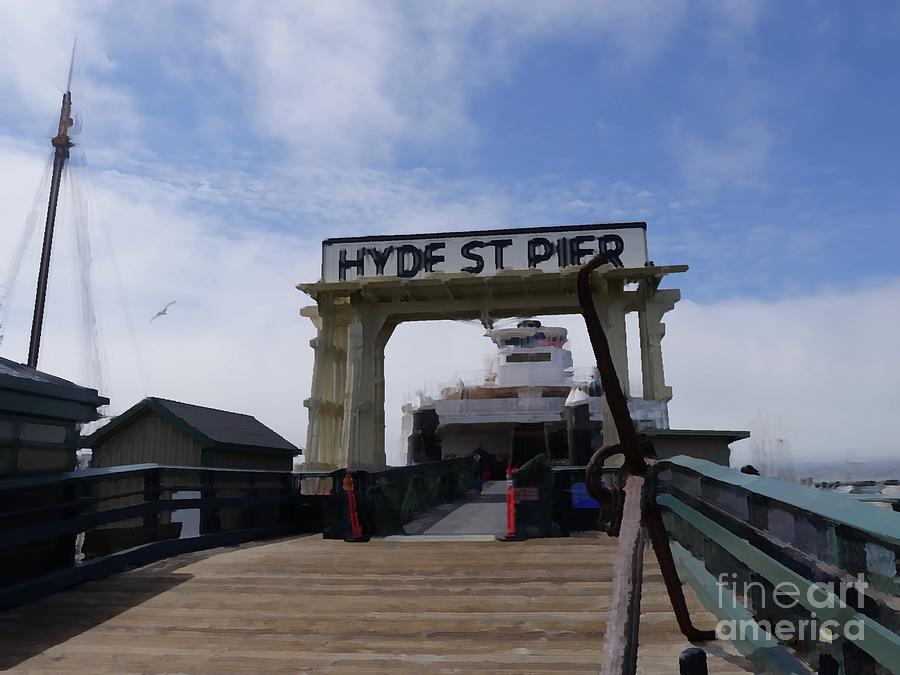 Hyde St Pier With The Ferryboat Eureka Digital Art