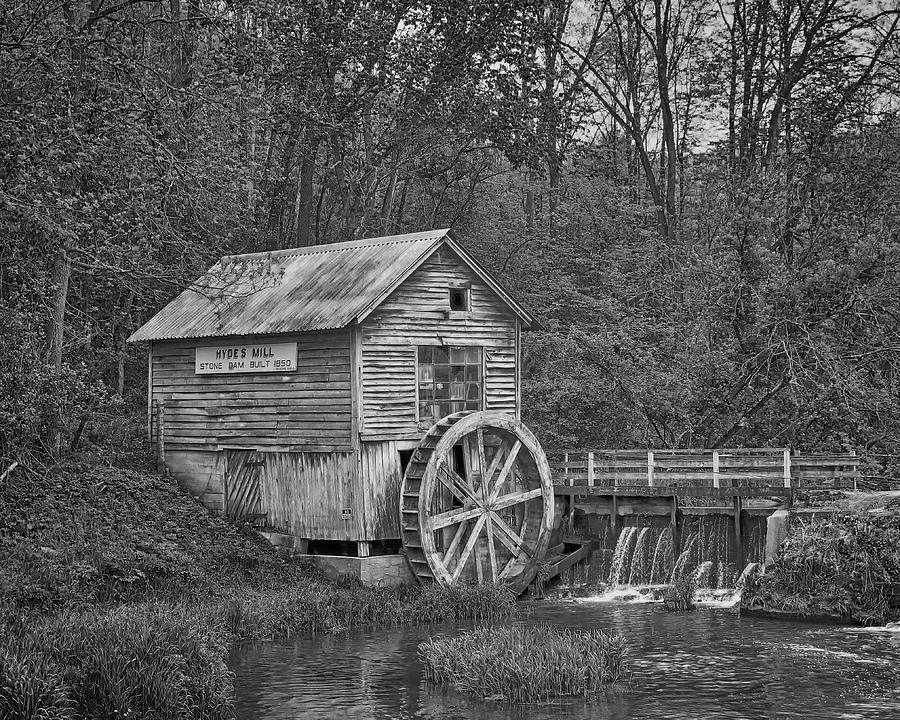 Hydes Mill BW Photograph by Scott Olsen