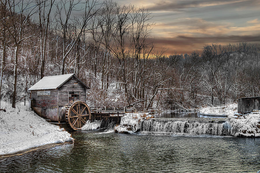 Hydes Mill in Winter Photograph by Karl Mohr
