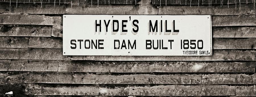 Hydes Mill Sign - Ridgeway - Wisconsin Photograph by Steven Ralser