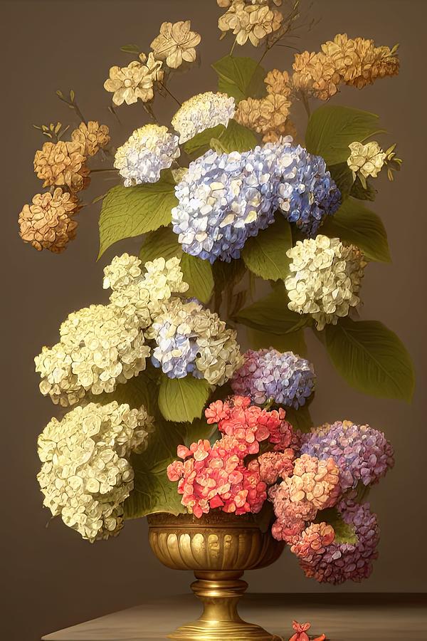 Hydrangea Tower Digital Art by Sterling and Thorn Hydrangea Tower Digital Art by Sterling and Thorn