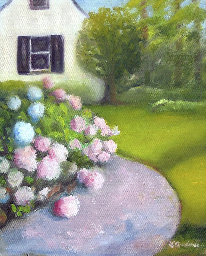 Hydrangeas Painting by Linda Anderson