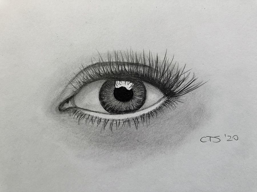 Hyper-realistic eye Drawing by Craig T Smith | Fine Art America