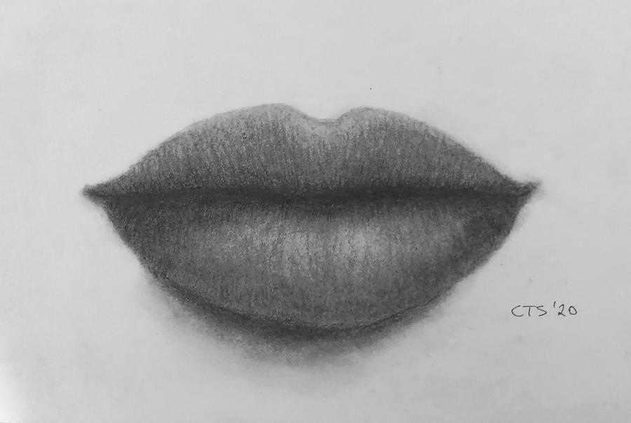 Hyper-realistic lips Drawing by Craig T Smith | Fine Art America