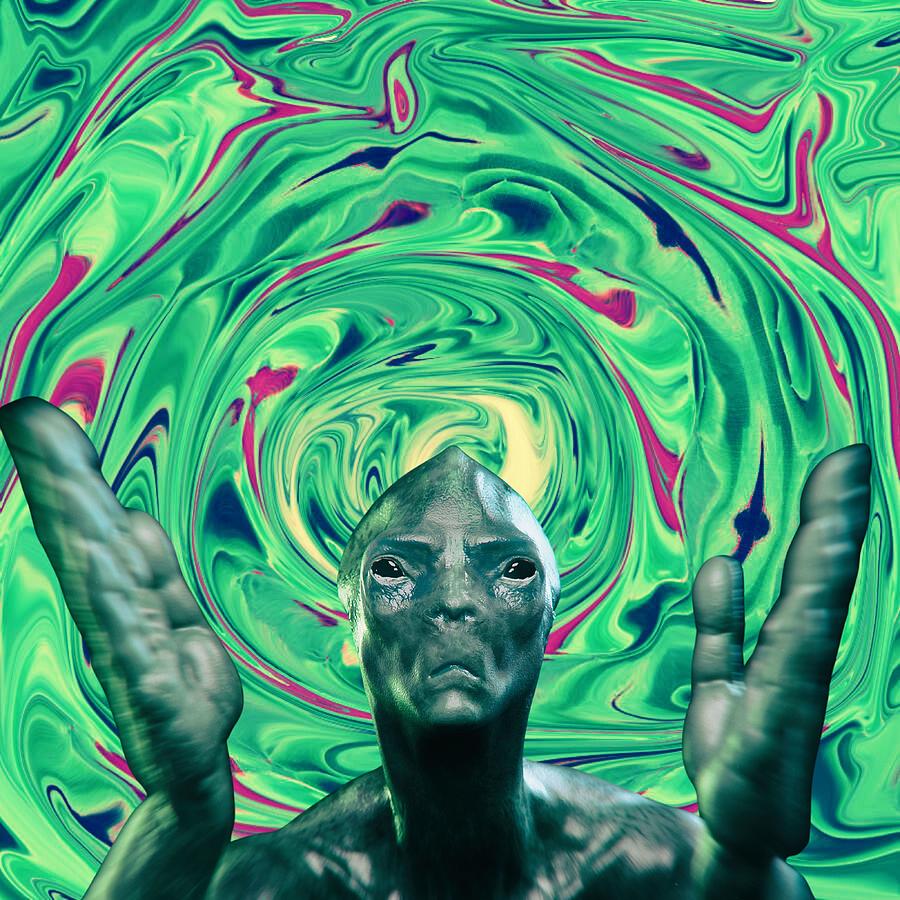Space Digital Art - Hypnosis by Alien 202401200212p by Cindys Creative Corner