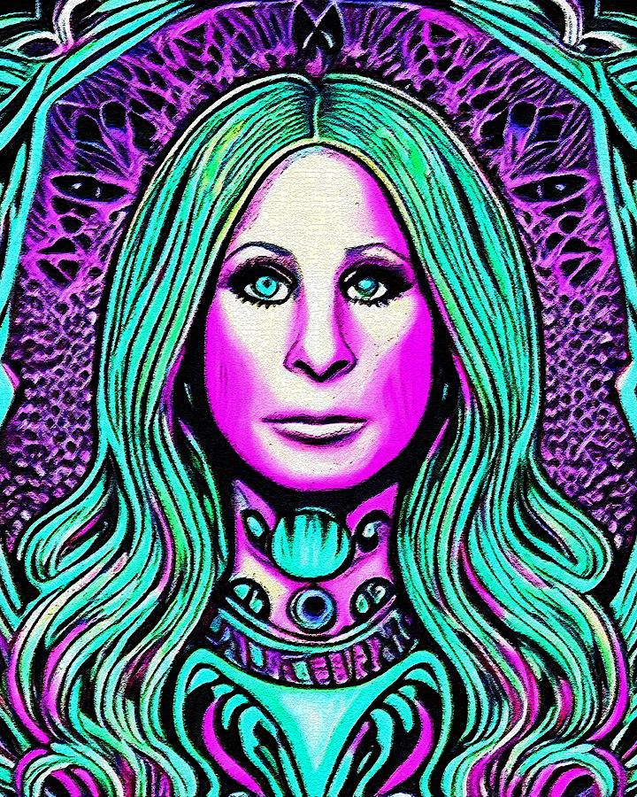 Hypnotic Illustration Of Barbra Streisand Digital Art By Edgar Dorice Pixels 9396