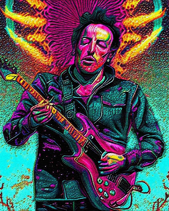 Hypnotic Illustration Of Bruce Springsteen Digital Art By Edgar Dorice ...