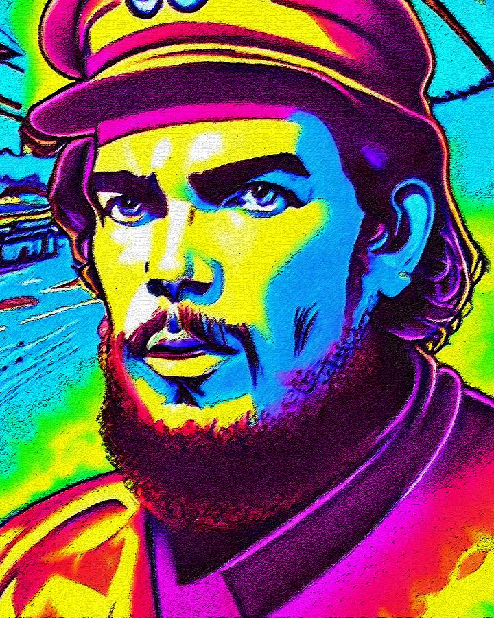 Hypnotic Illustration Of Che Guevara Digital Art by Edgar Dorice - Fine ...