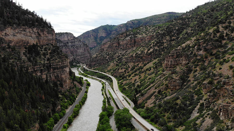 I-70 in Glenwood Canyon Photograph by Chris Enright | Fine Art America