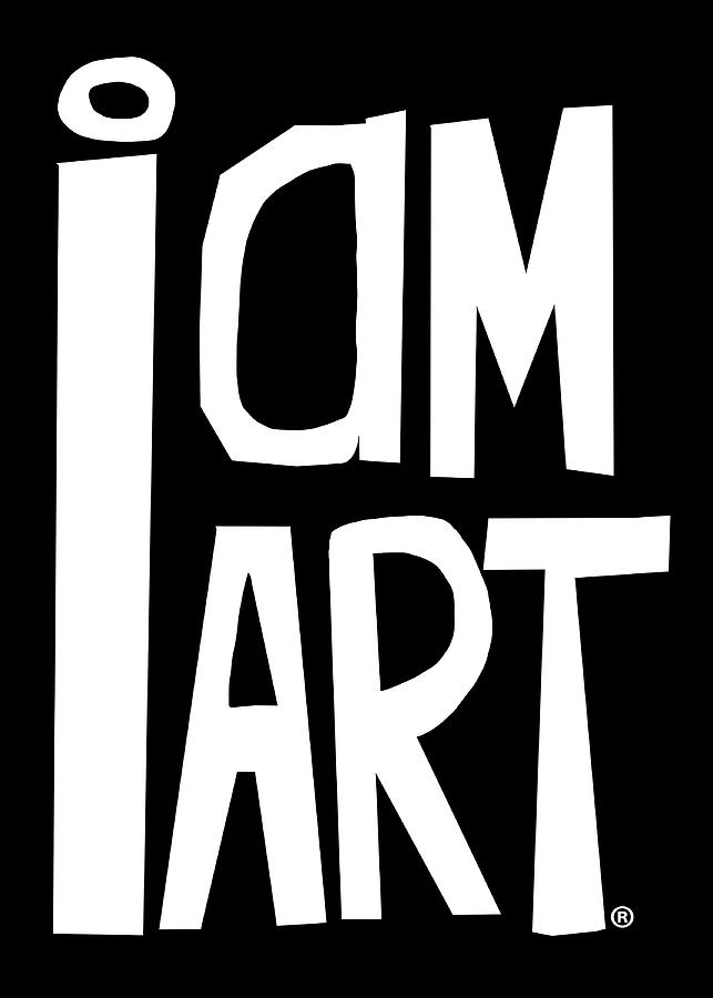 I Am Art Papercut White And Black- Art by Linda Woods Mixed Media by Linda Woods