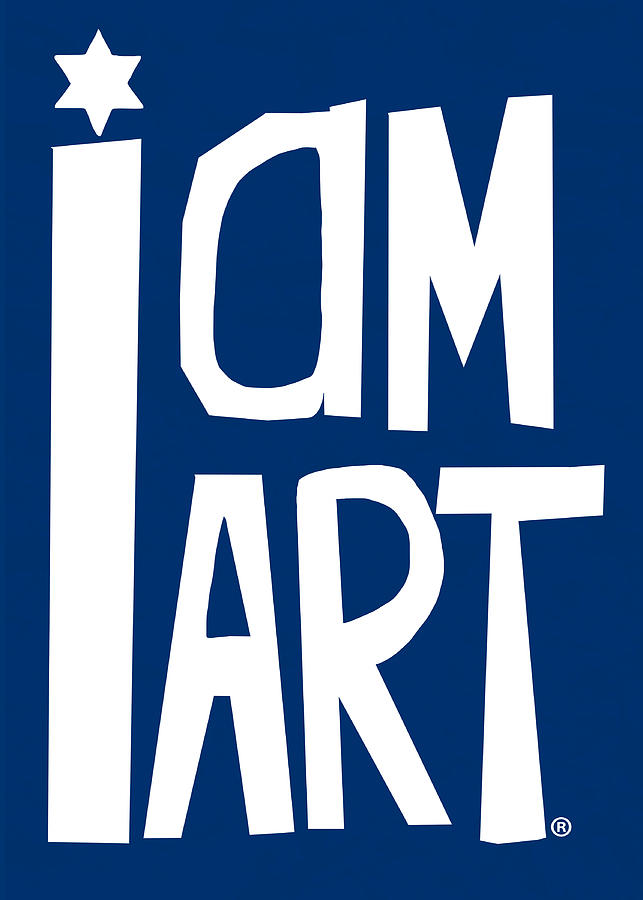 I AM ART Star of David- Art by Linda Woods Mixed Media by Linda Woods