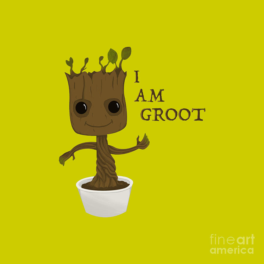 I am baby groot Drawing by Aisyah Wastuti - Pixels