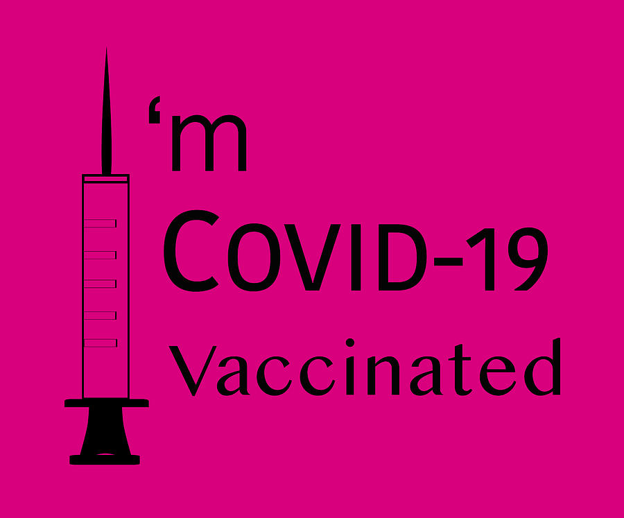 I Am Covid-19 Vaccinated Message 1 Photograph